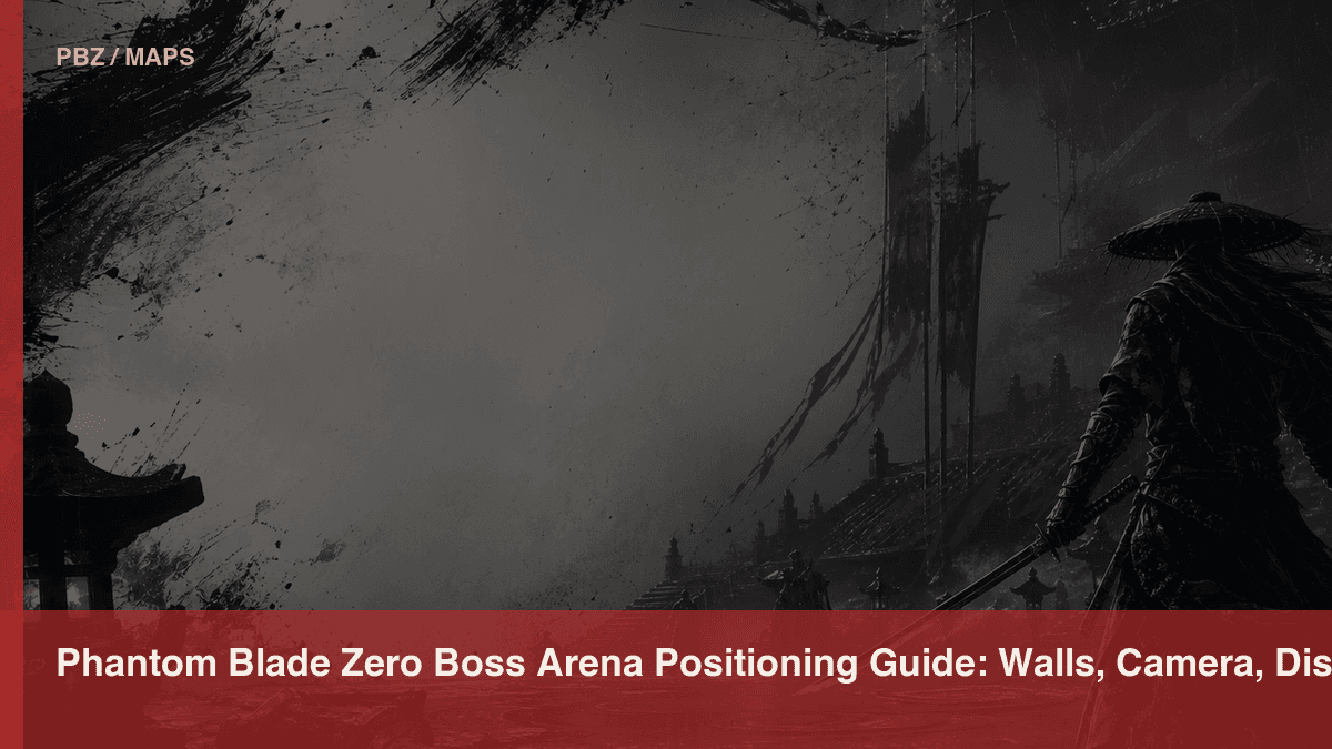 Phantom Blade Zero Boss Arena Positioning Guide: Walls, Camera, Distance, and Pressure official or store media reference