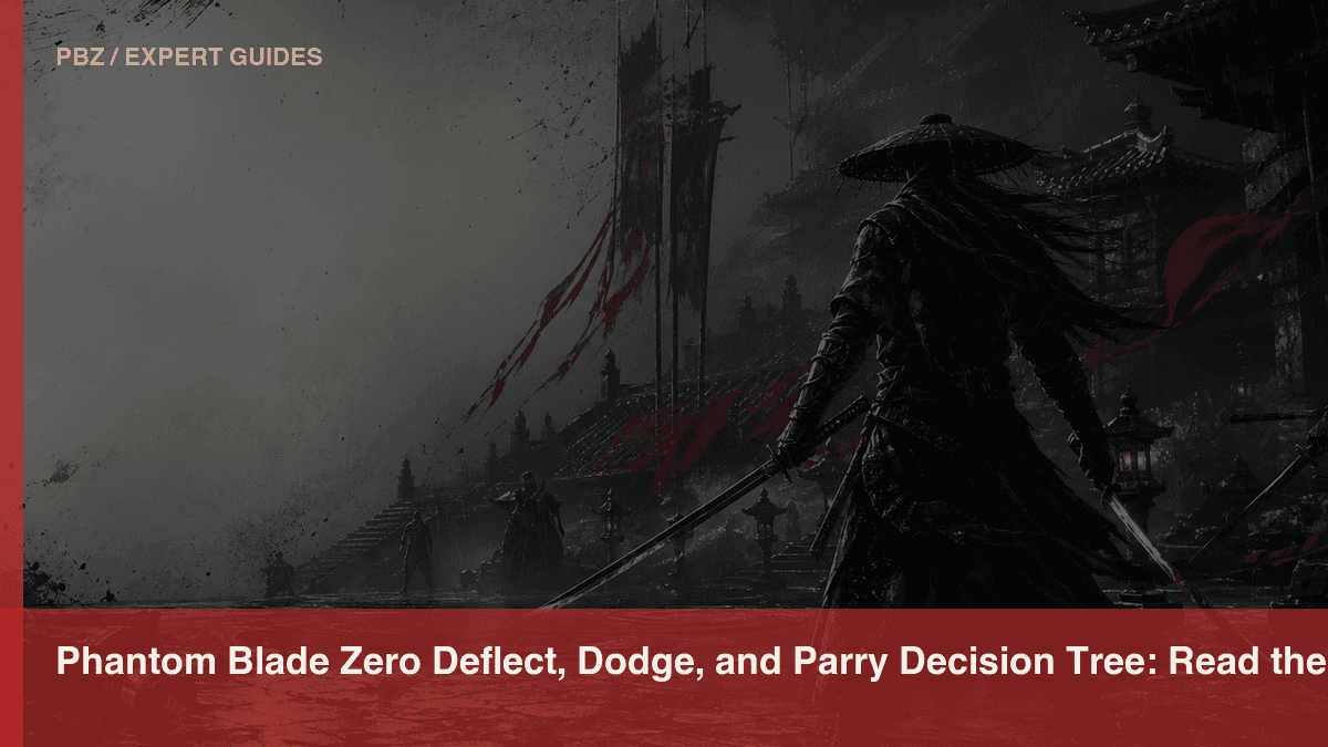 Phantom Blade Zero Deflect, Dodge, and Parry Decision Tree: Read the Attack Before the Combo official or store media reference