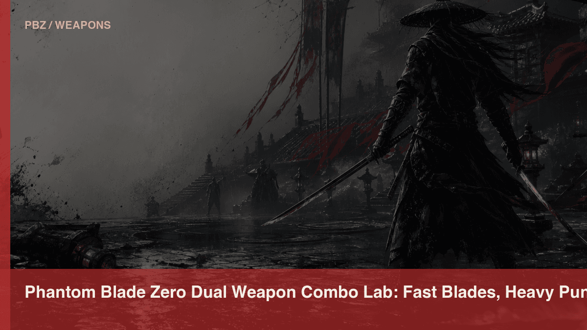 Phantom Blade Zero Dual Weapon Combo Lab: Fast Blades, Heavy Punish, and Switch Timing official or store media reference