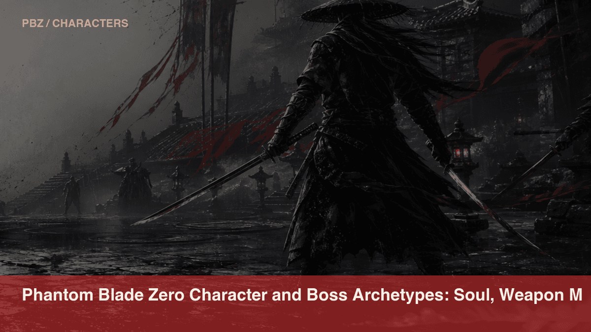 Phantom Blade Zero Character and Boss Archetypes: Soul, Weapon Masters, and Duel Pressure official or store media reference