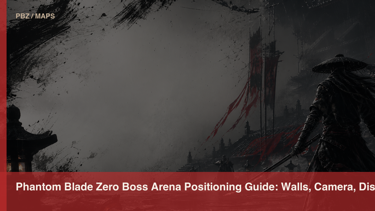 Phantom Blade Zero Boss Arena Positioning Guide: Walls, Camera, Distance, and Pressure official or store media reference