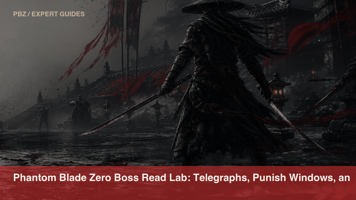 Phantom Blade Zero Boss Read Lab: Telegraphs, Punish Windows, and Panic Mistakes official or store media reference
