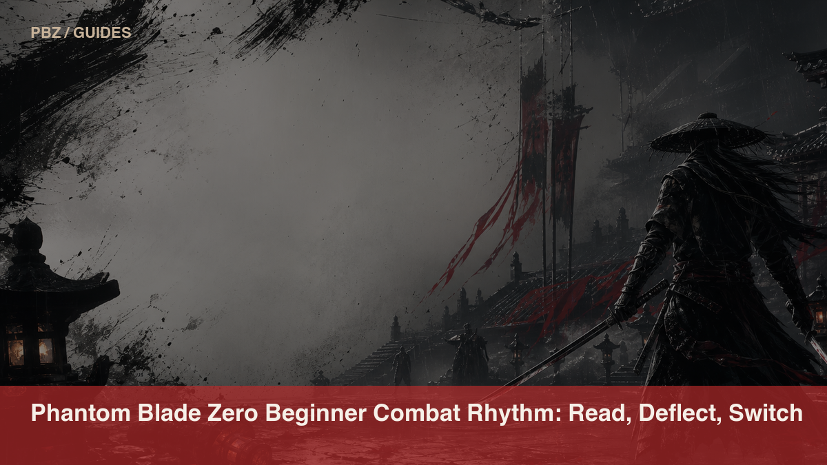 Phantom Blade Zero Beginner Combat Rhythm: Read, Deflect, Switch, Punish official or store media reference