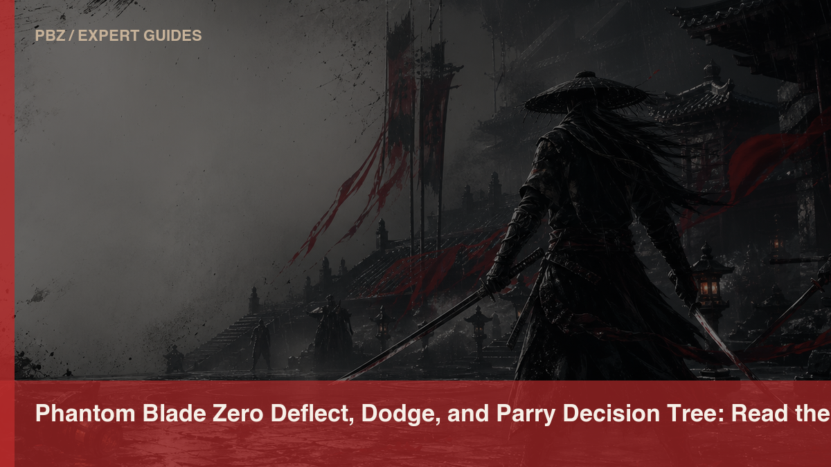 Phantom Blade Zero Deflect, Dodge, and Parry Decision Tree: Read the Attack Before the Combo official or store media reference